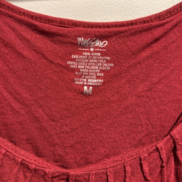 Mossimo Tank Top Camisole with Adjustable Straps & Built in Bra - Maroon/Crimson - Picture 5 of 5